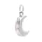 12 Pack: Sterling Silver Moon Icon Charm by Bead Landing™